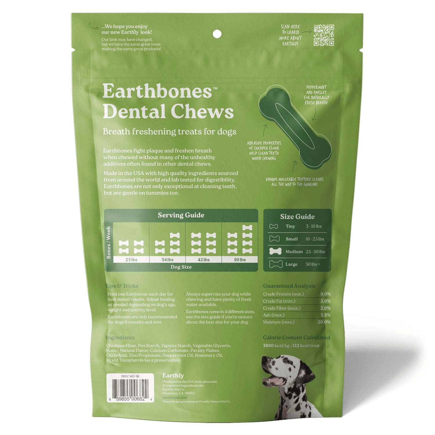 Earthly Earthbones vegan formula signals an eco-friendly care option.