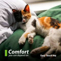 Easy Touch Pet U-40 syringe needle with micro-polished tip reduces drag.
