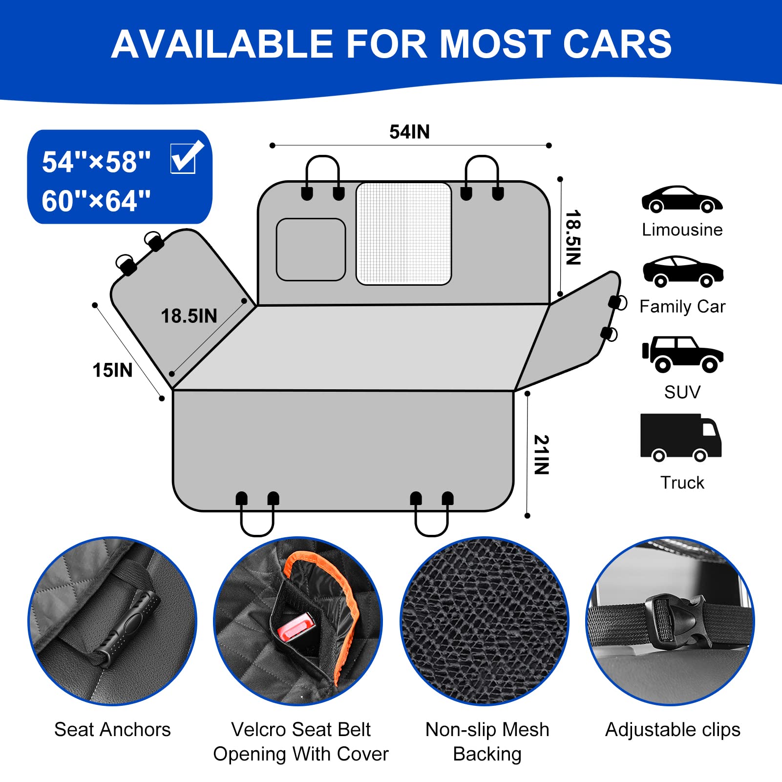 EasyHaWei all-round protection covers back seat edges for comprehensive defense.
