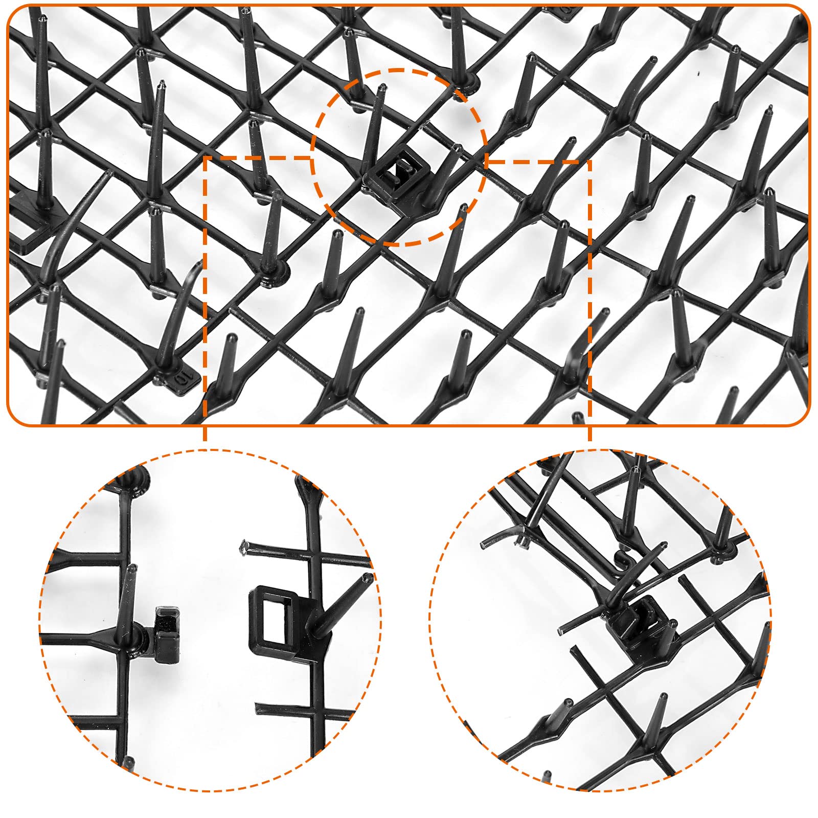 Easy-cut-to-fit scat mat for quick sizing and flexible placement