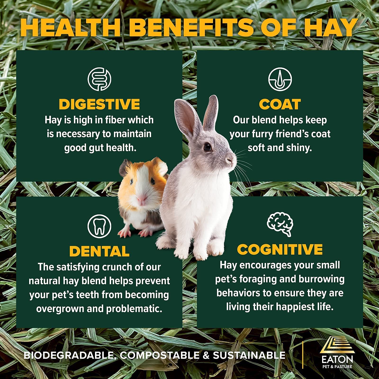 Eaton Pet and Pasture dental crunch promoting natural tooth wear