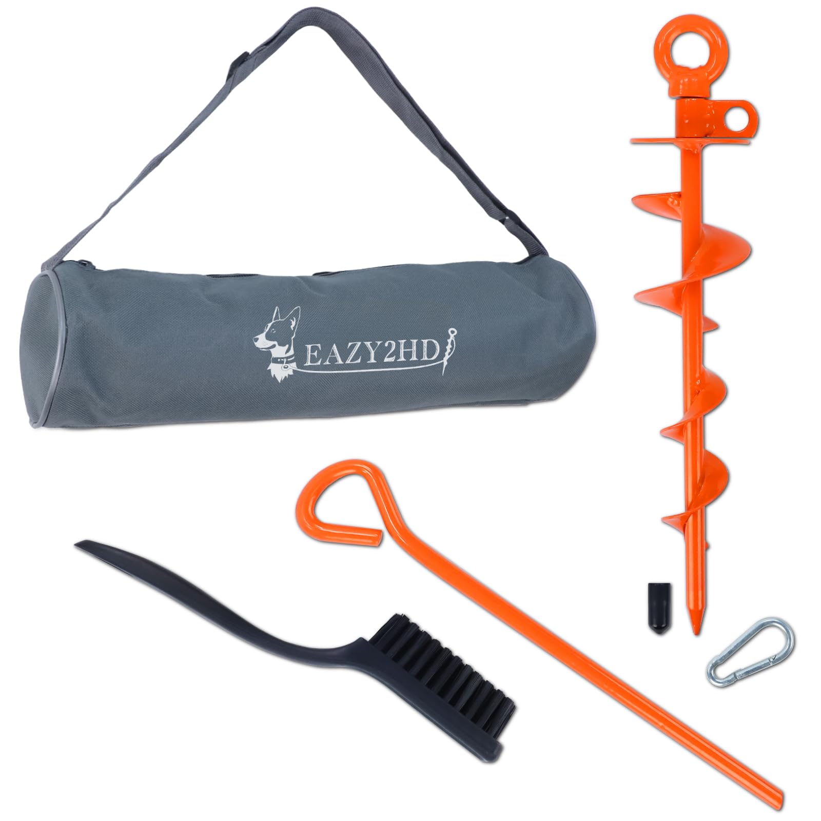 Eazy2hD 15-inch tie-out stake securing large dogs outdoors