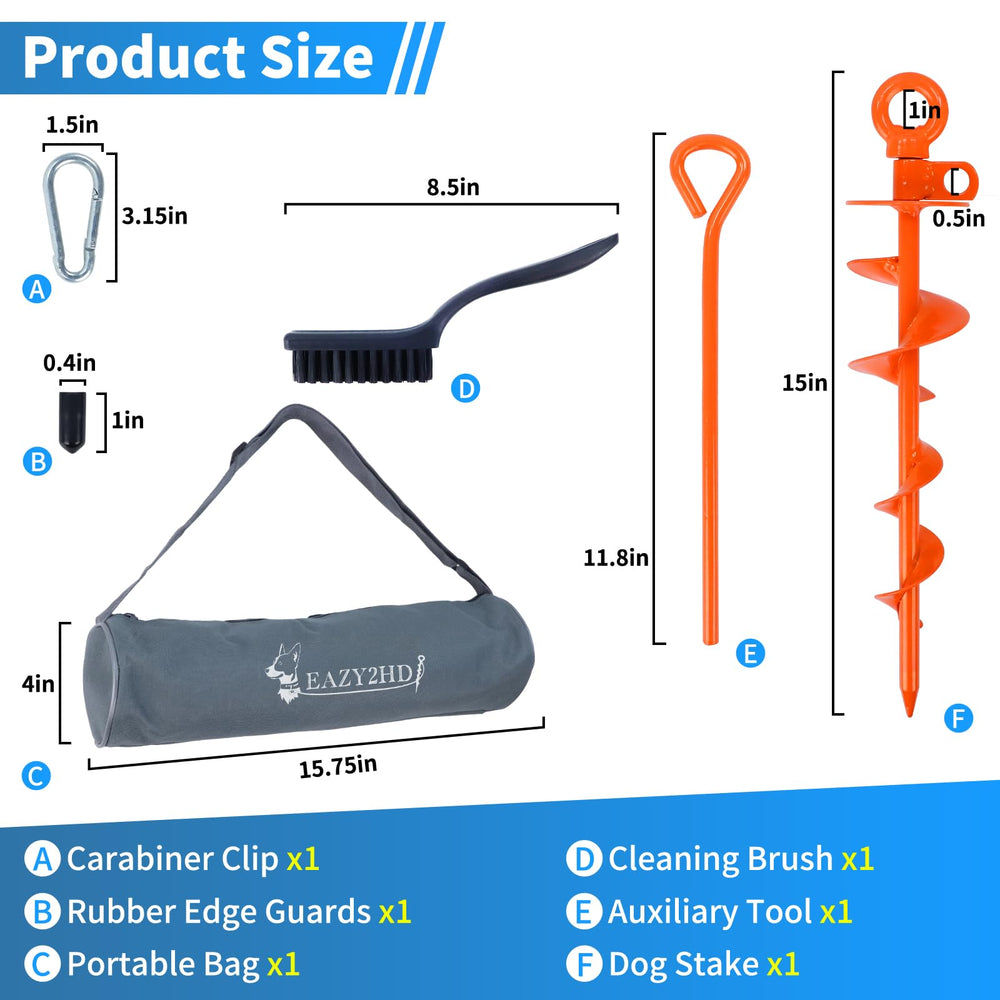 Eazy2hD portable carrying bag for dog stake on the go