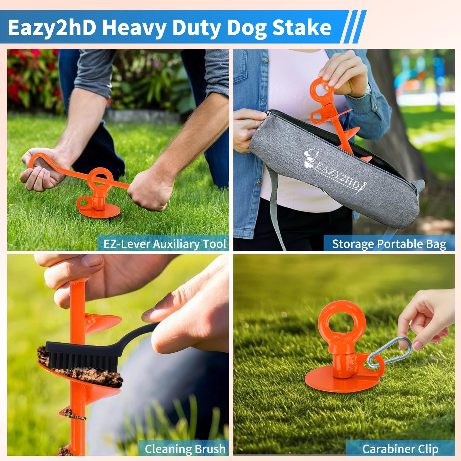 Eazy2hD torque-bar enables quick installation of the stake