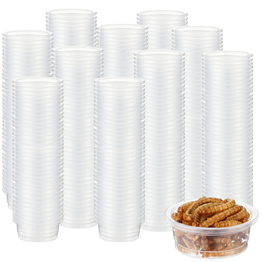 EBOOT 500pcs feeder cups bundle for quick daily reptile feeding and easy replacement.