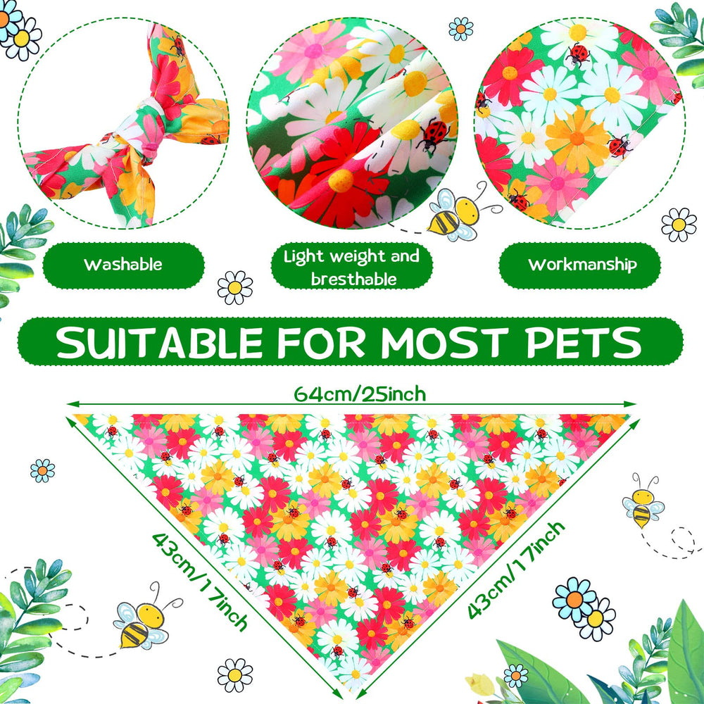 Eccliy bandana design shows bees and butterflies for playful outdoor charm.
