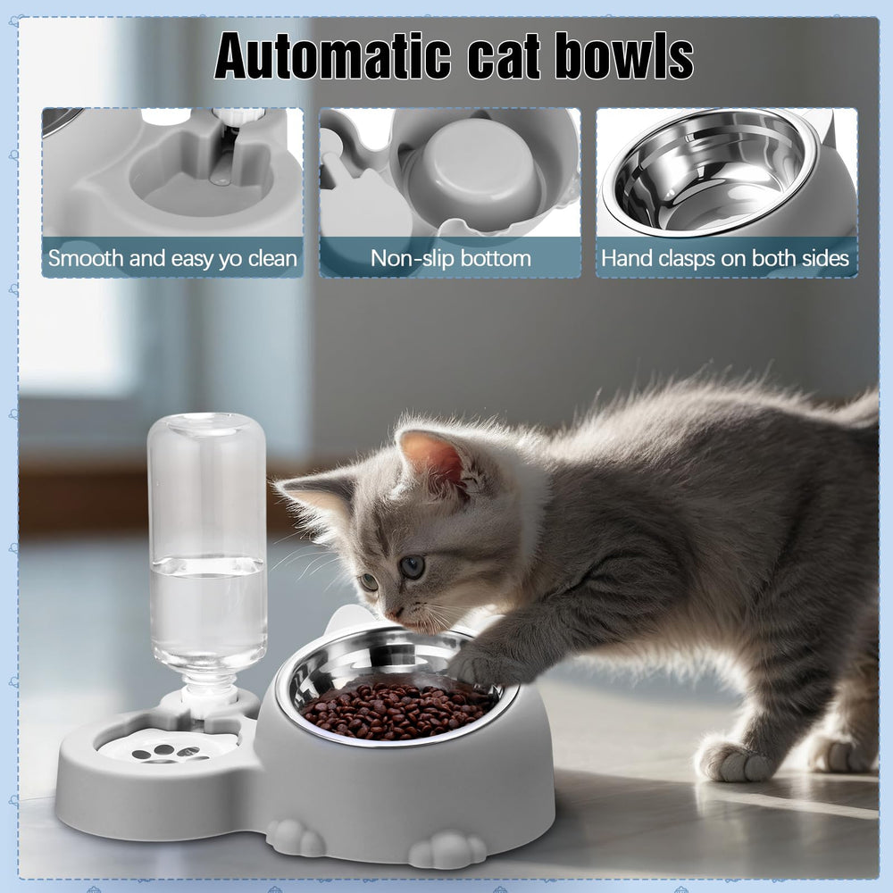 Eccliy kitten starter kit automatic drinking bowl keeps water accessible for hydration