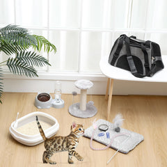 Eccliy kitten starter kit cat mat beanie provides soft comfort for naps