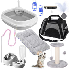 Eccliy kitten starter kit pet carrier bag ready for travel with your new companion