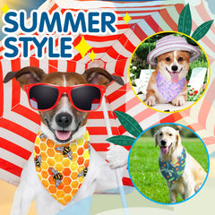 Eccliy multi-color bulk dog bandanas ideal for size variety