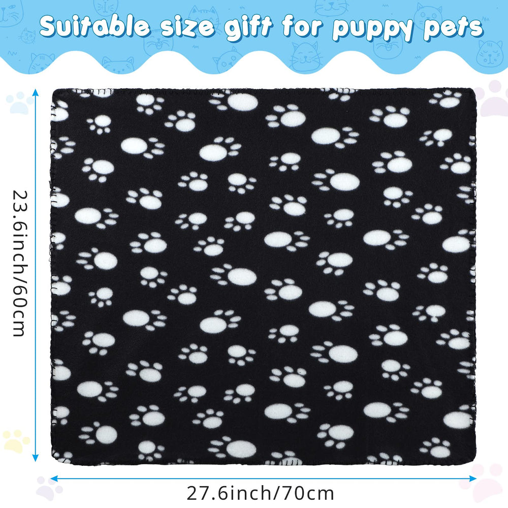Eccliy puppy blanket close-up showing paw pattern and warmth.
