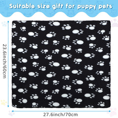 Eccliy puppy blanket close-up showing paw pattern and warmth.