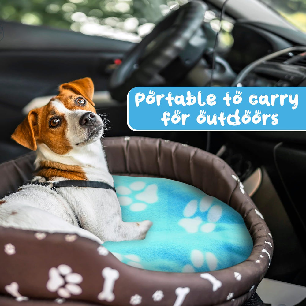 Eccliy puppy blanket with colorful patterns suits puppies and cats alike.