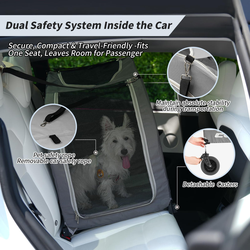 EchoSmile stroller breathable mesh keeps pets cool during strolls.