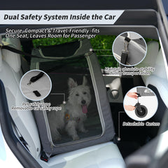 EchoSmile stroller breathable mesh keeps pets cool during strolls.