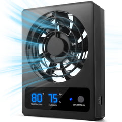 Eckpo reptile ventilation fan with humidity sensor improves terrarium airflow.