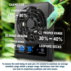 Eckpo reptile ventilation fan operates quietly to avoid disturbance.