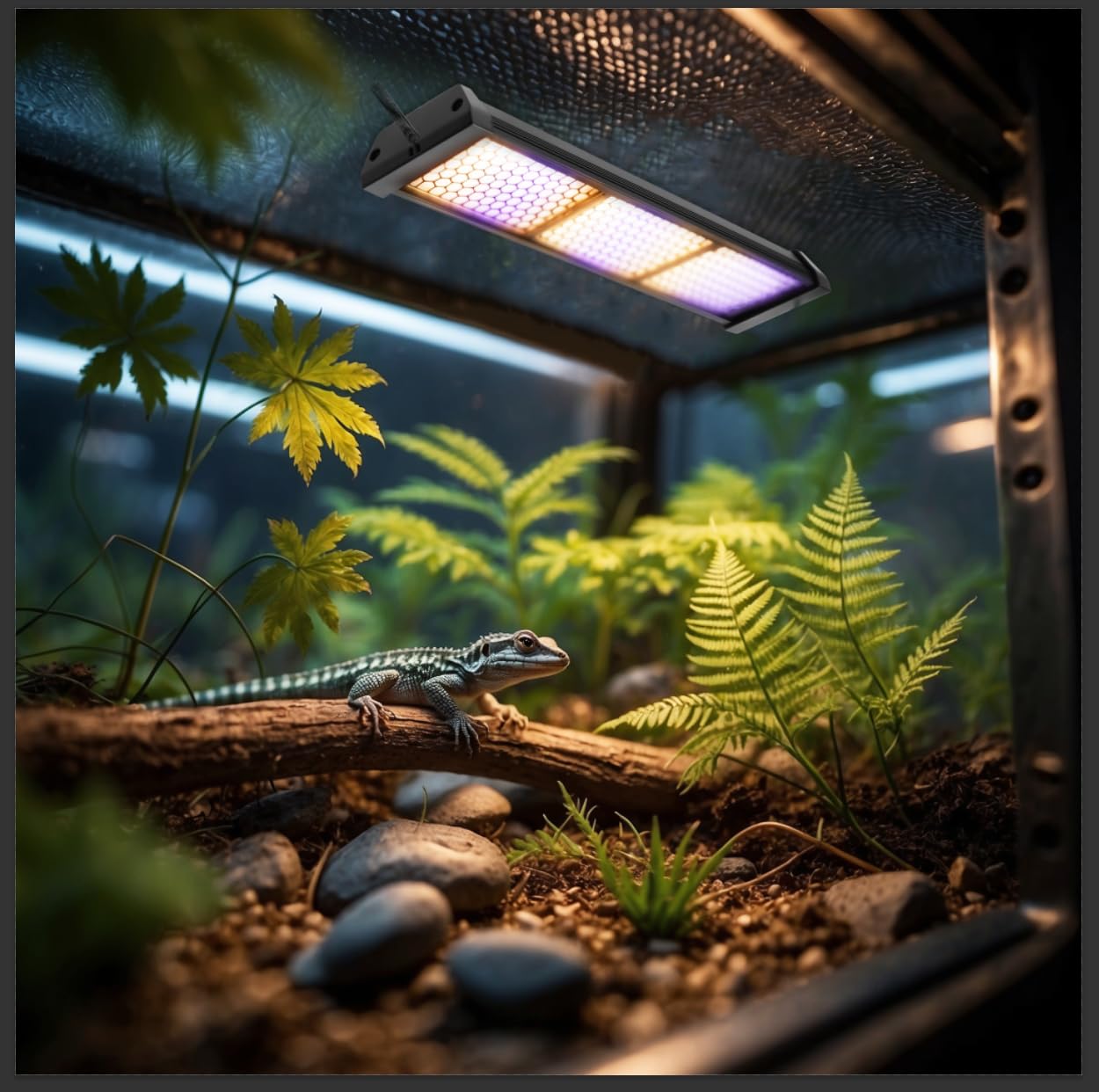 Eckpo terrarium basking-area setup tips for safe UVB exposure