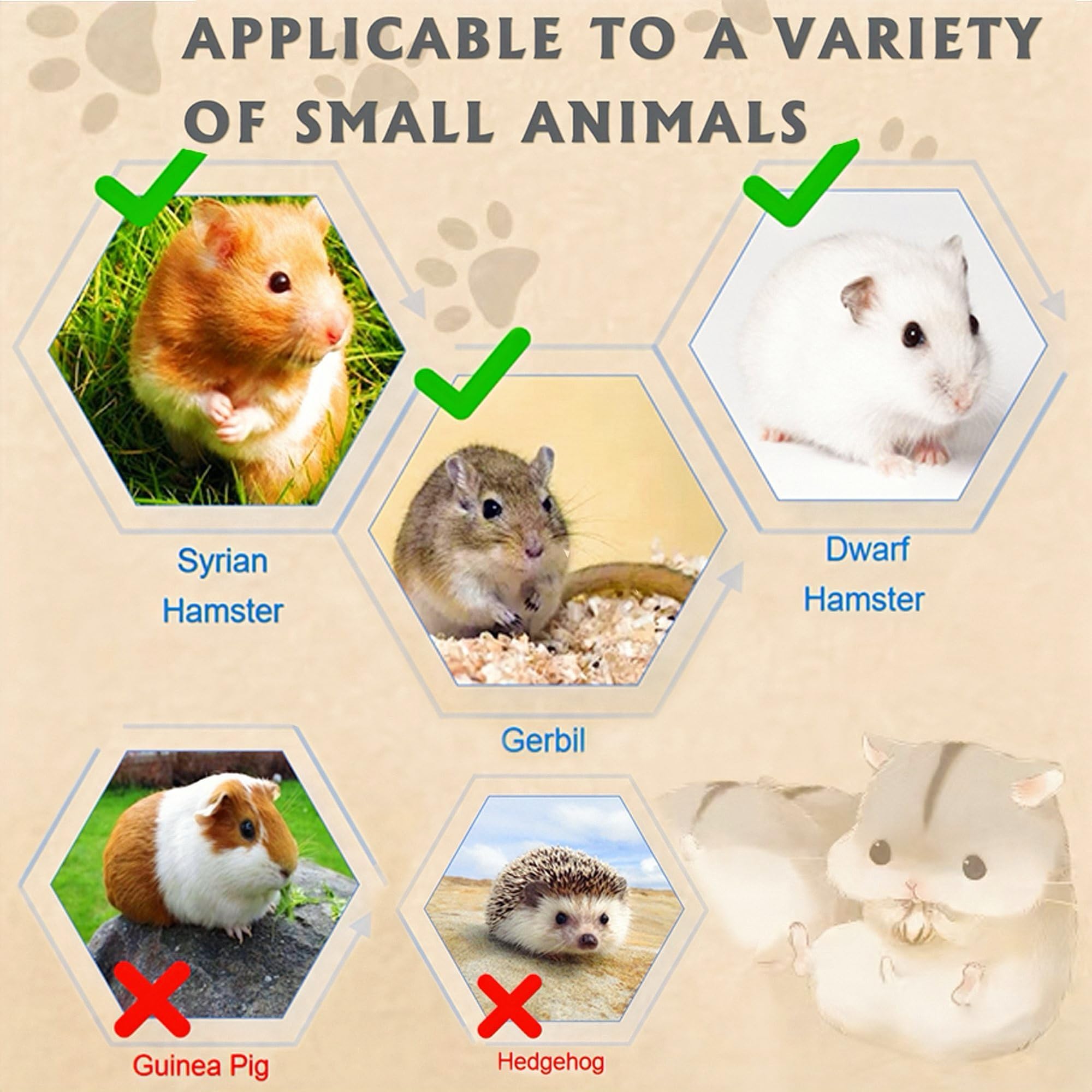 Ecleng 2-layer hamster habitat offering extra space for exploration