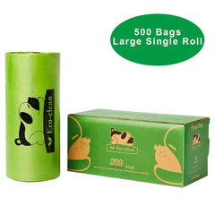 Eco-Clean 500-count roll for convenient cleanup on outings