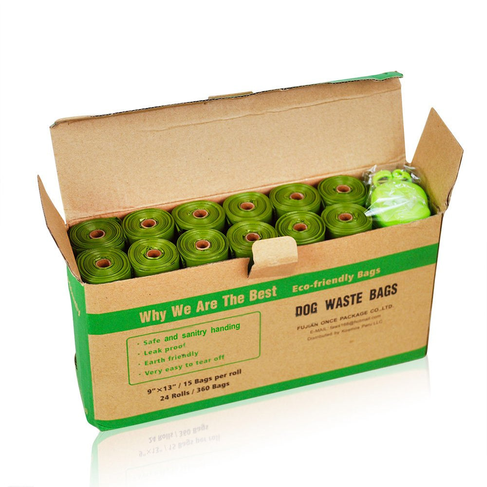 ECO-CLEAN bags measure 13x9 inches for standard leash dispensers
