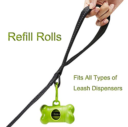 ECO-CLEAN dispenser with carabiner clip secured on a leash