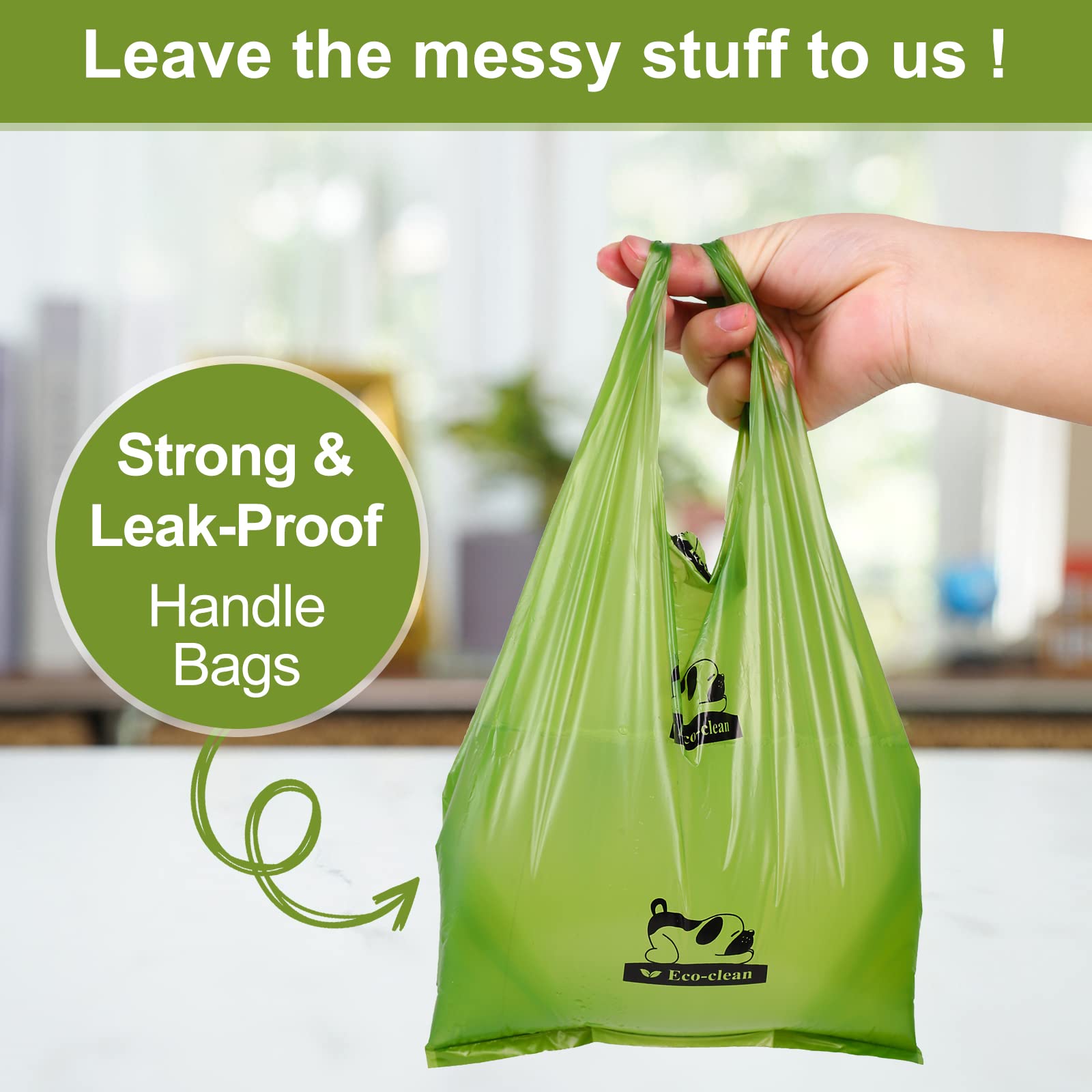Eco-Clean Poop Bags size 7x13.5 inches fits all breeds