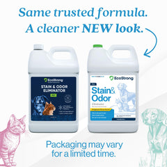 Eco Strong enzymatic cleaner spray enables easy spot treatment of odors.