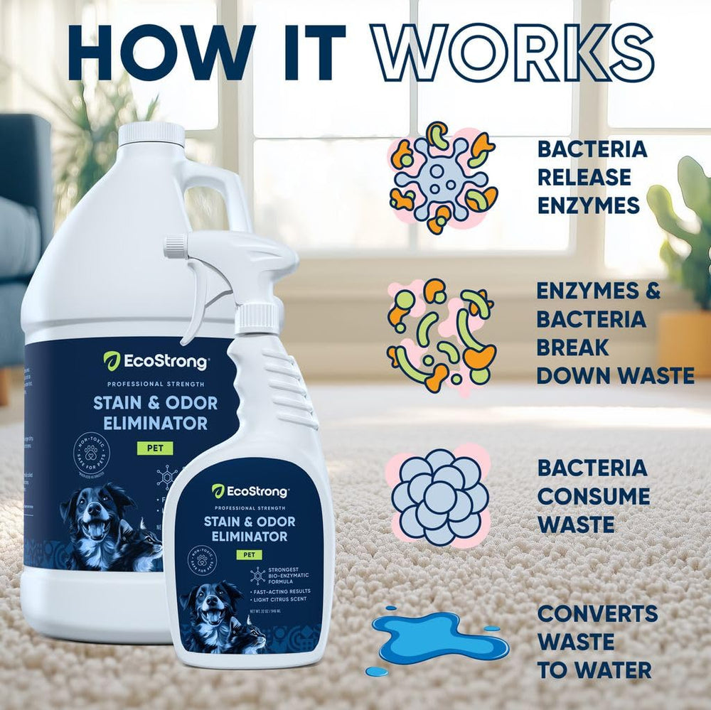 Eco Strong furniture-hardwood-cleaner-enzymes preserves surfaces while removing stains