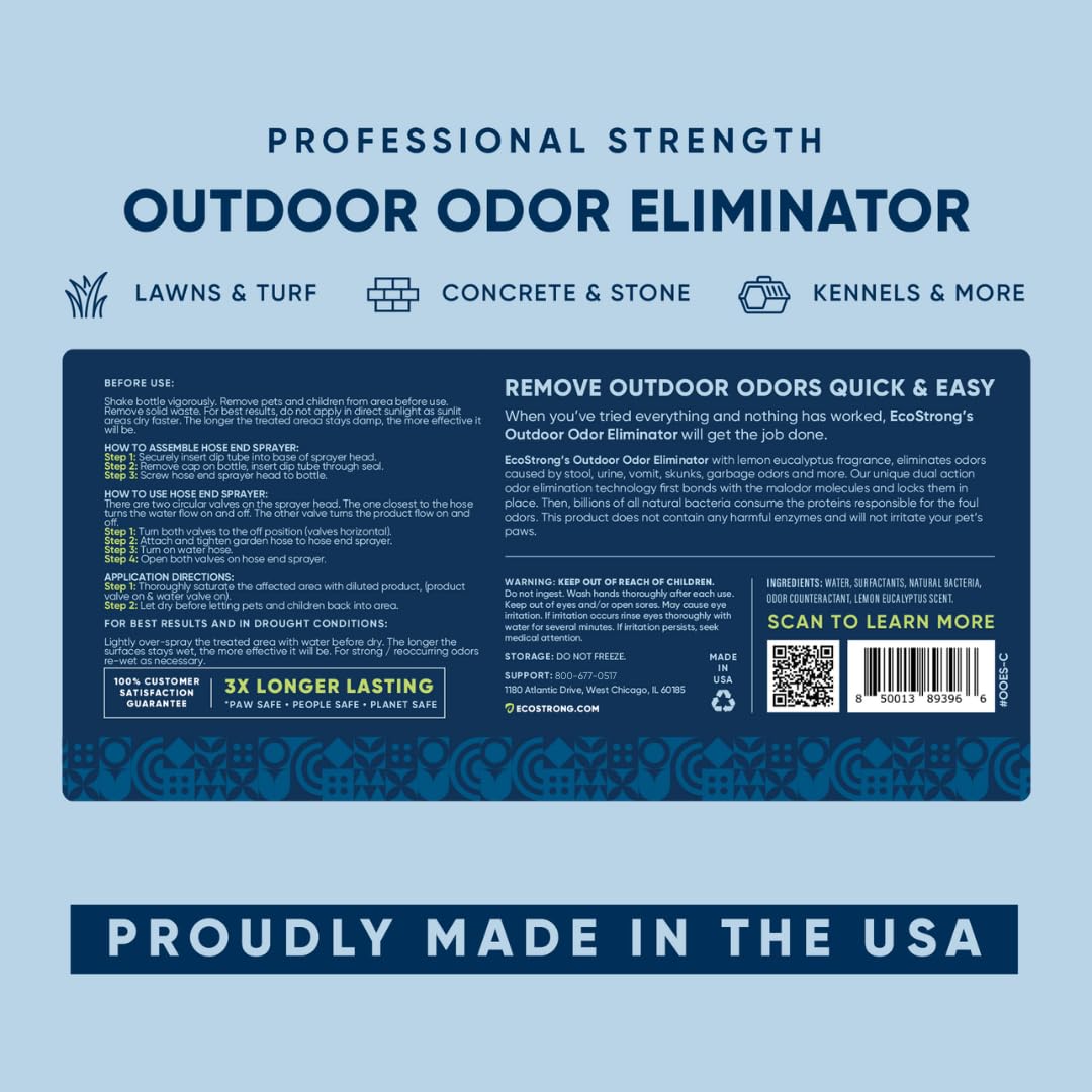 Eco Strong after-use outdoor area showing reduced odors