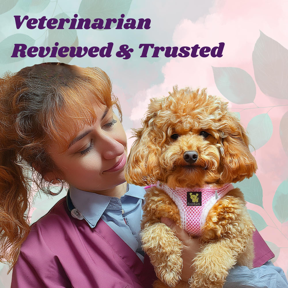 EcoBark rapid fastener adjusts for odd-shaped dogs.