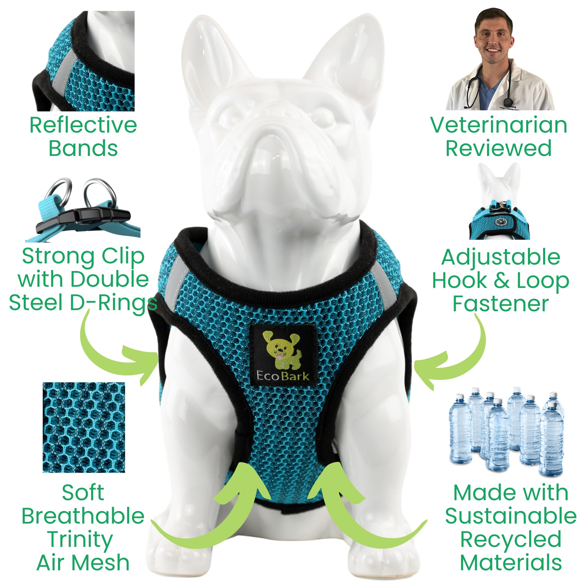 EcoBark harness uses recycled straps for an eco-friendly everyday wear option.