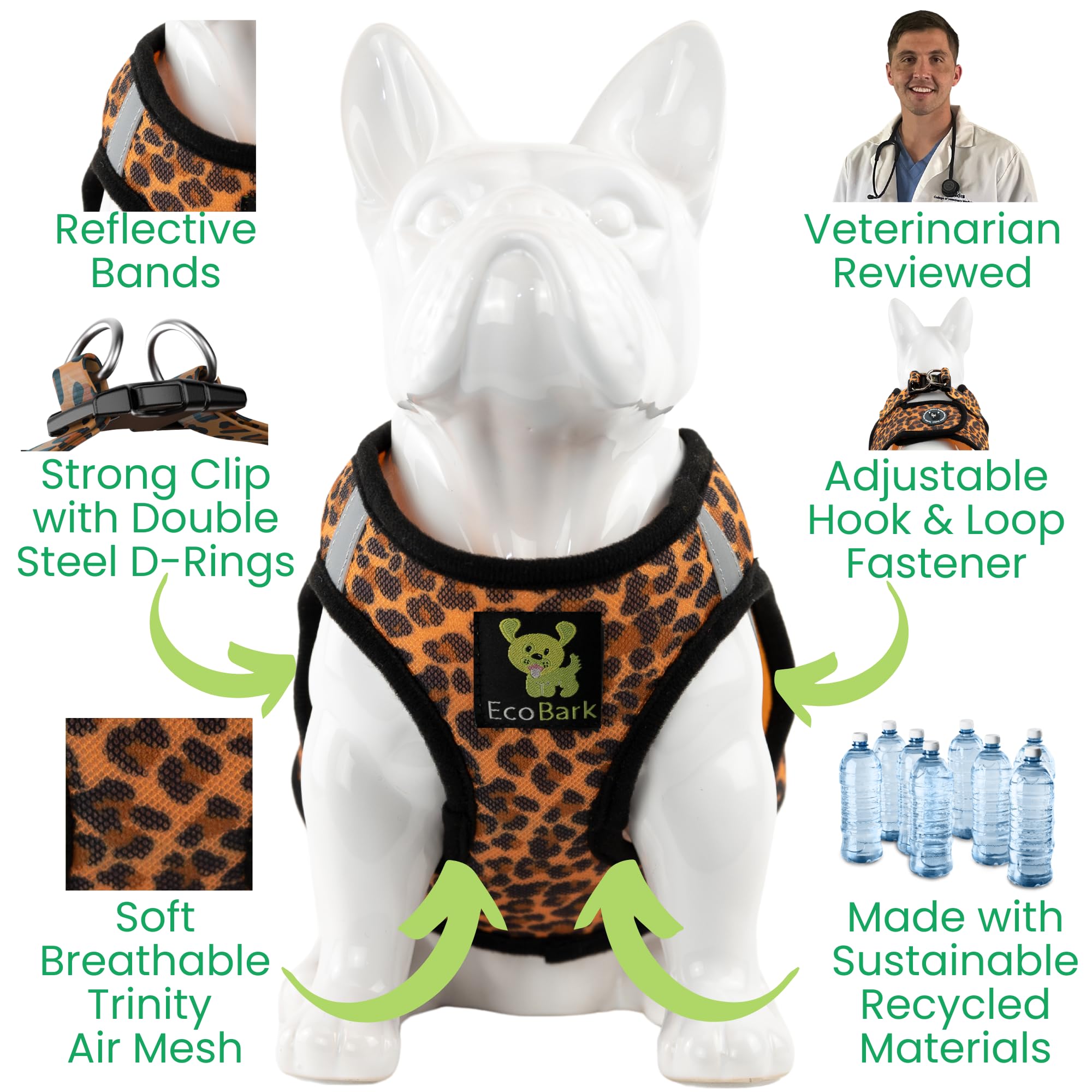 EcoBark Step in anti-rub stitched cover reduces chafing.