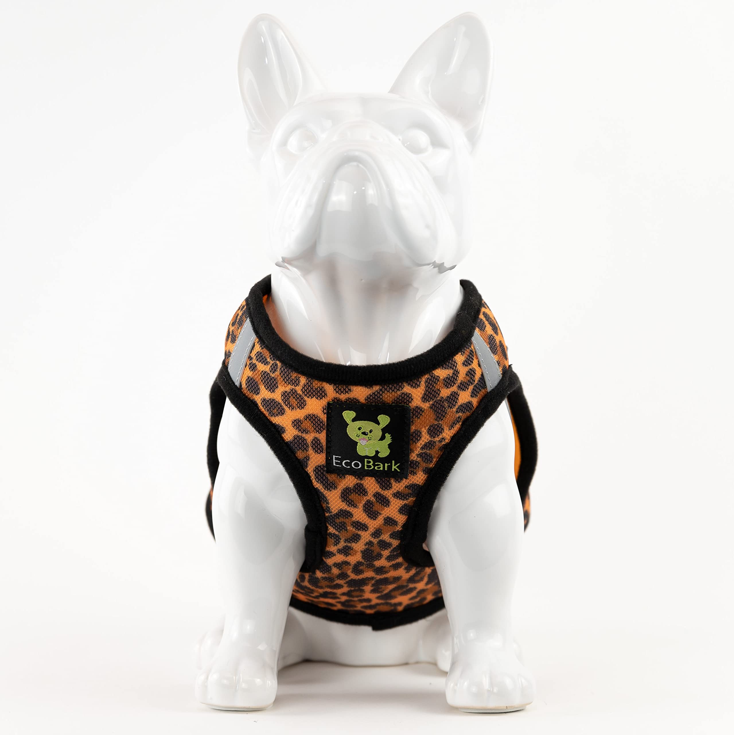 EcoBark Step in quick-on, off-over-head harness for easy dressing.