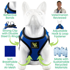 EcoBark Step in Harness padded vest provides soft daily comfort.