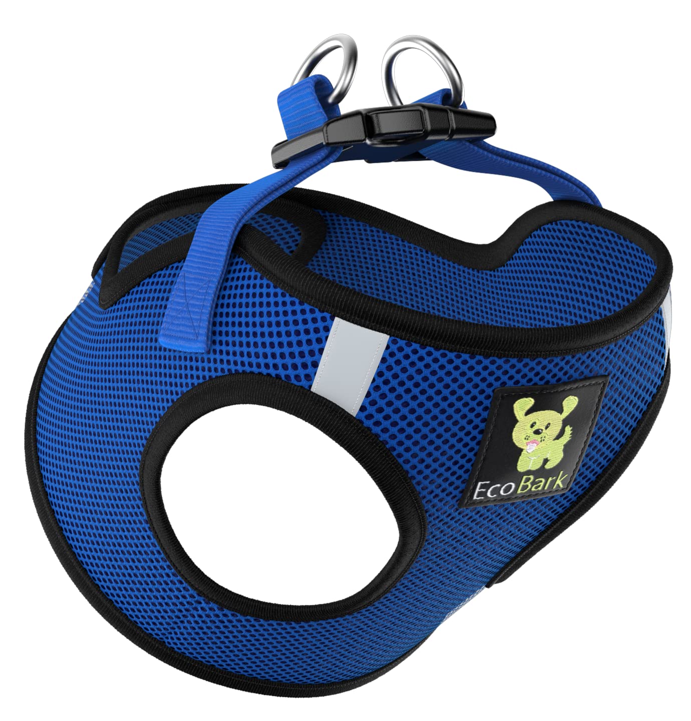 EcoBark Step in Harness secure buckle provides reliable everyday safety.