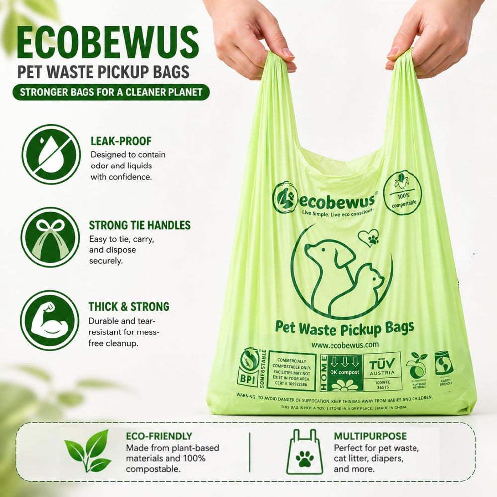Closeup of leak-proof, tear-resistant bags in action