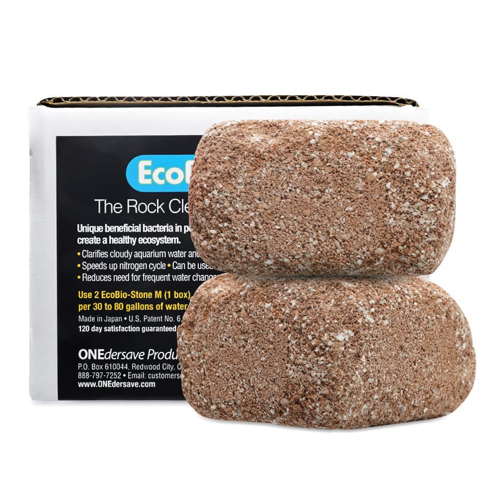 EcoBio-Block volcanic rock improves water clarity in freshwater tanks