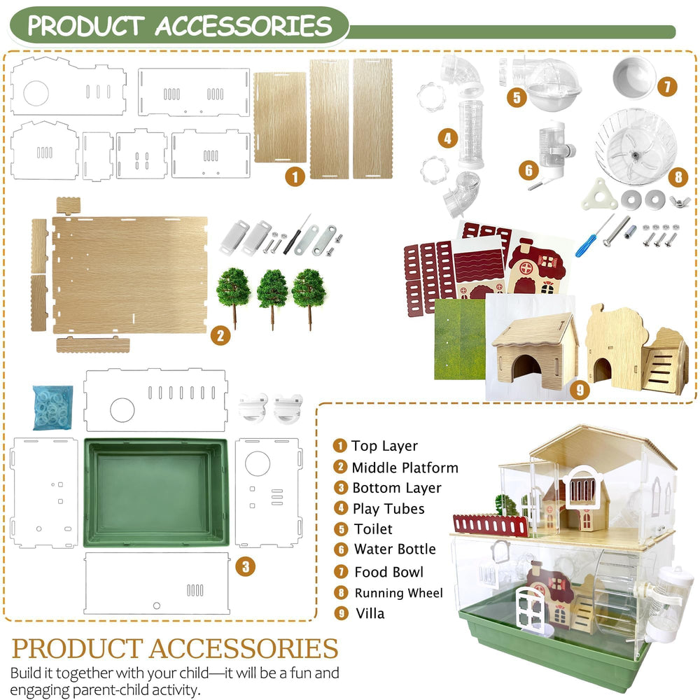 ECOCEN assembly guide and video help you build the cage with family.