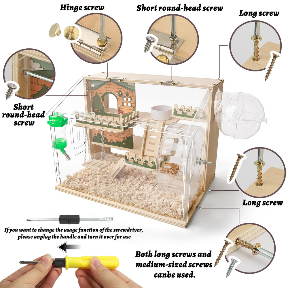 Anti-escape clips help keep pets secure when unattended.
