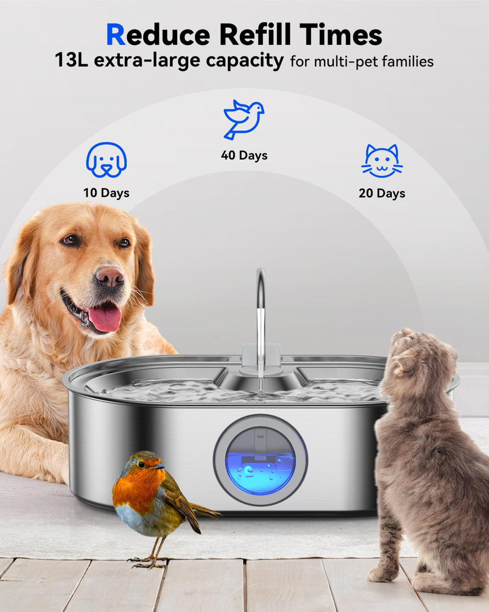 ECOCONUT stainless steel construction ensures durability and easy cleaning.