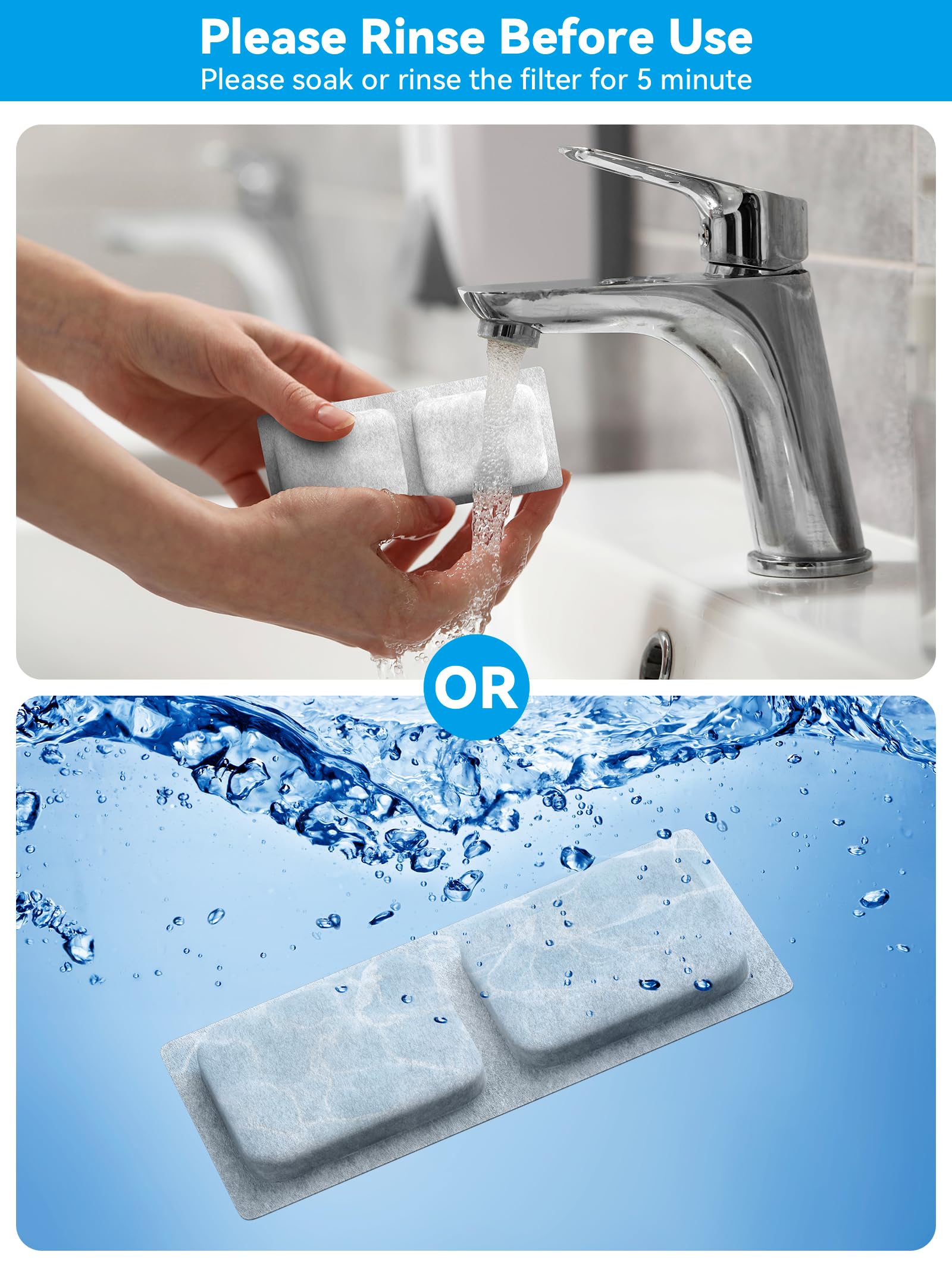 ECOCONUT tilted tray reduces splashes for calm drinking.