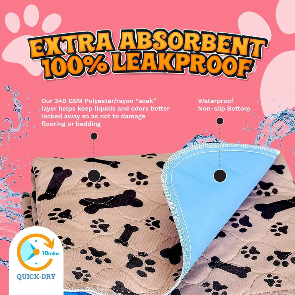 ECOHYPE large pee pad waterproof bottom layer protects flooring from leaks.