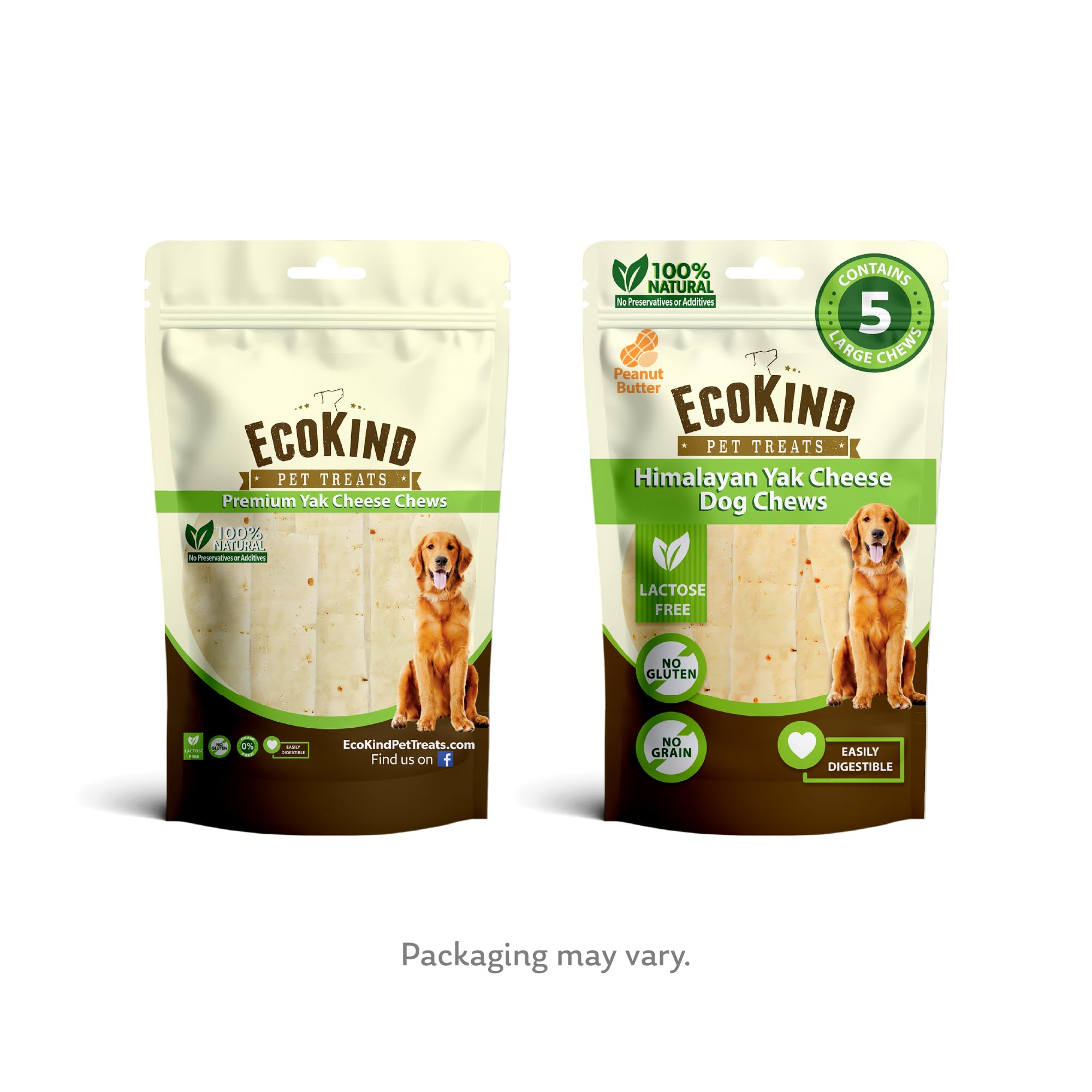 EcoKind Himalayan yak cheese dog chew gluten-free and natural.