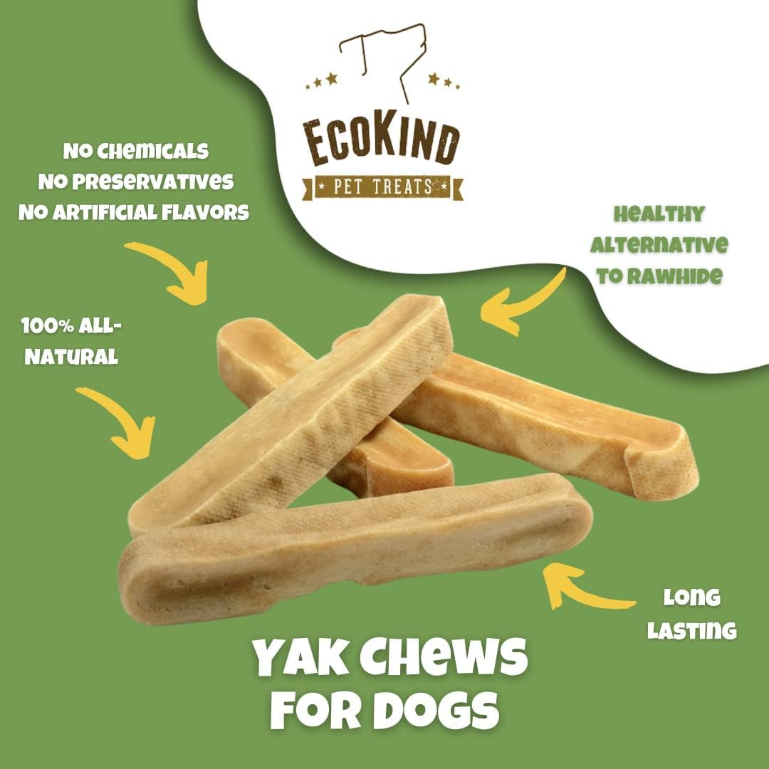 Closeup of EcoKind Yak Cheese Himalayan chew texture highlighting natural ingredients for easy digestion