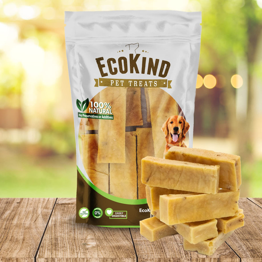 EcoKind Premium Gold Yak Chew bacon flavor – real bacon taste that dogs love.