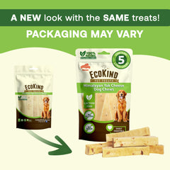 EcoKind Premium Gold Himalayan recipe chew sinks into teeth for a satisfying chew.