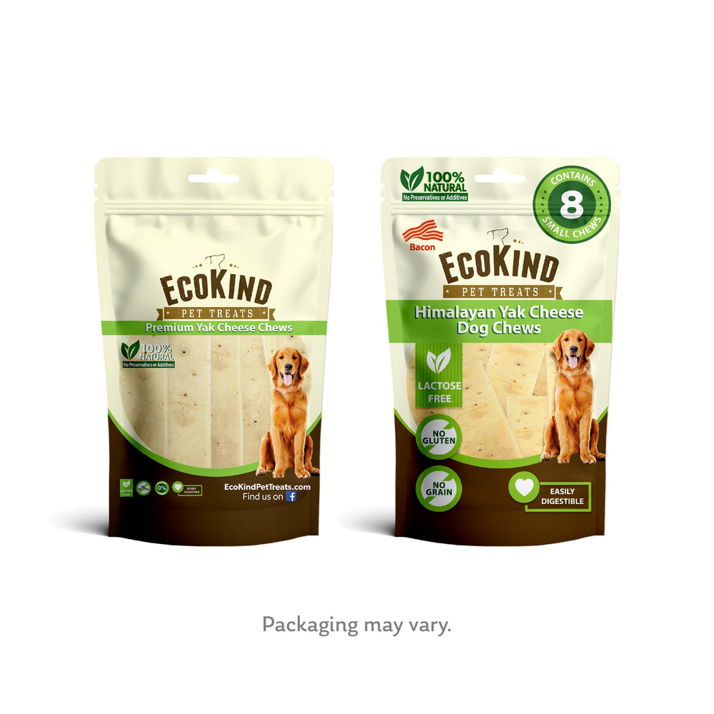 EcoKind Premium Gold Yak Chew lactose-free dairy chew, gentle on sensitive stomachs.