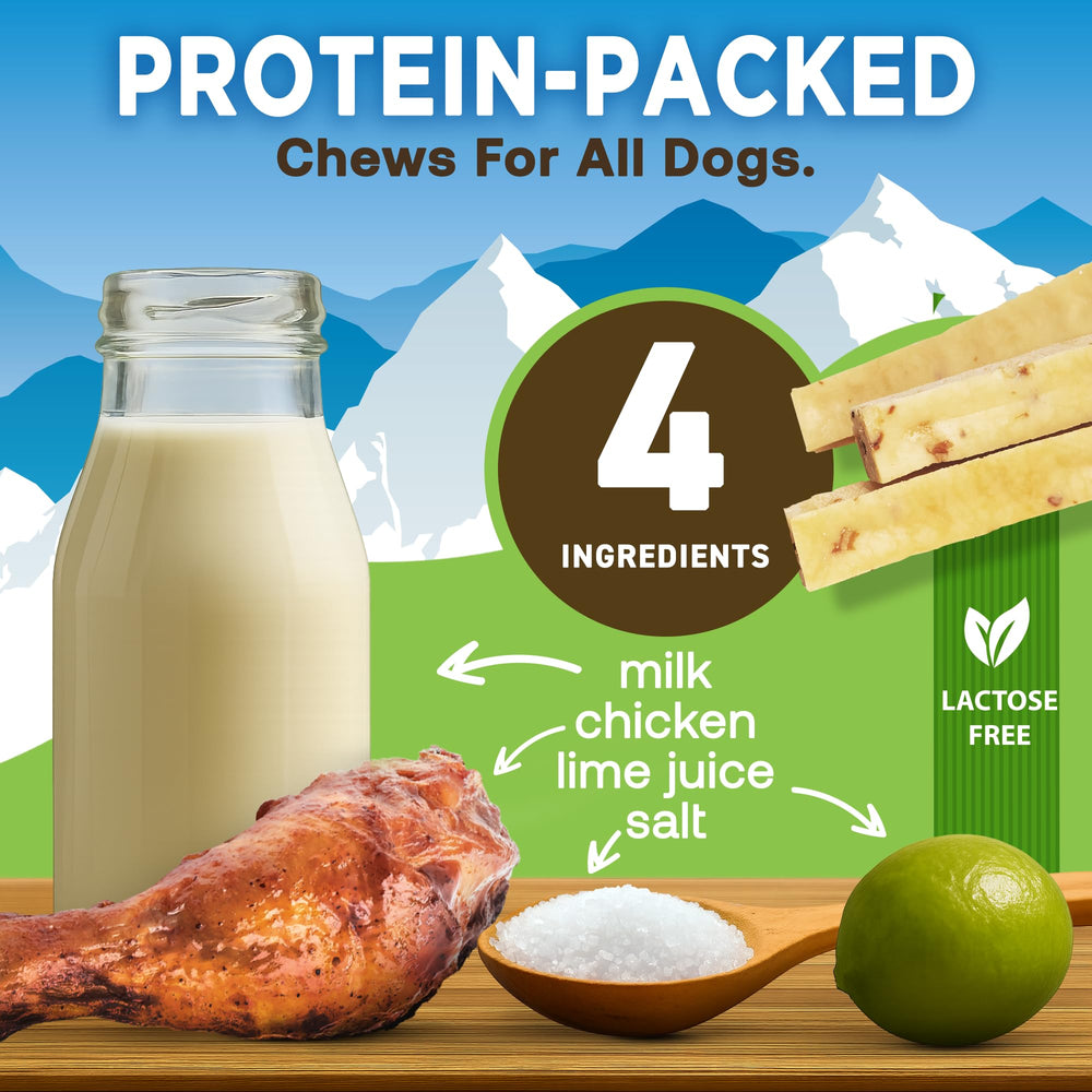 EcoKind yak chews originate in Nepal, crafted from natural milk.