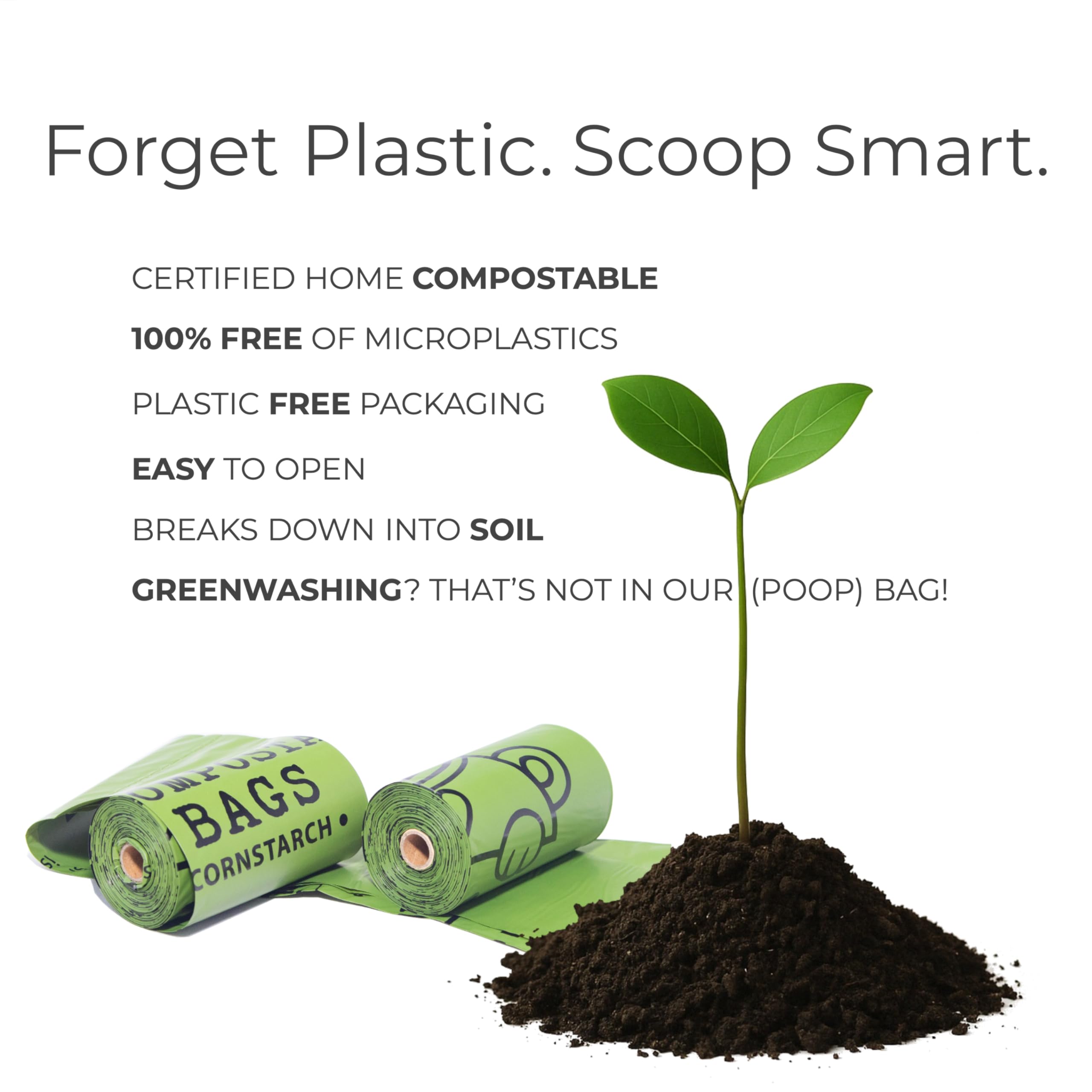 EcoLove Paws 18-micron bags resist leaks during messy cleanup.